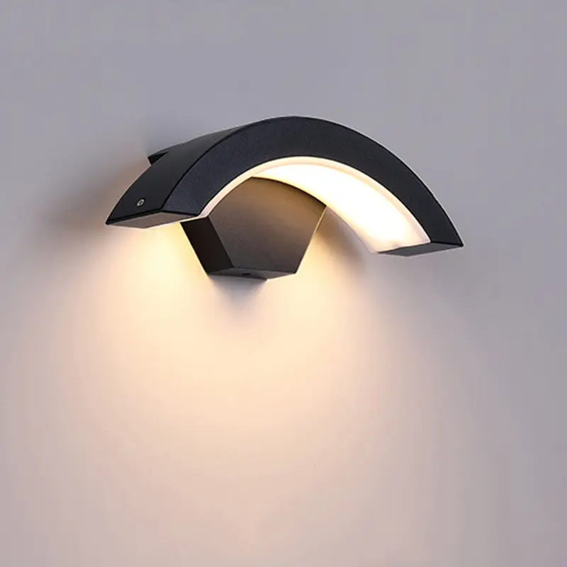 Led Wall Light Curved Moon Induction