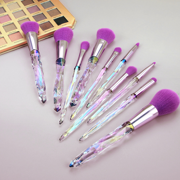 مجموعة أدوات مكياج نسائية بشعر صناعي ناعم للقاعدة