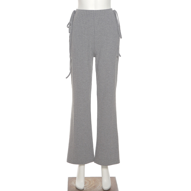 Title 2, Nieuwe casual broek met hoge taille, bandjes, s...