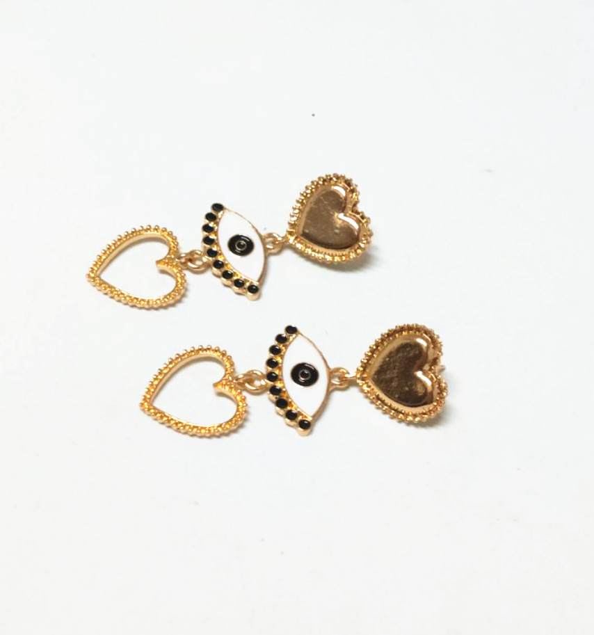 Jewelry Creative Eye Earrings Fashion Personality Punk Style Love Earrings Women