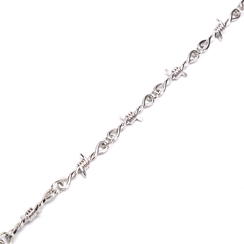 Style Unisex Chain Thorns Harajuku Streetwear Choker Necklace Collar Jewelry Accessories