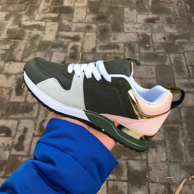 New Foreign Trade Plus Size Sneakers Green - Shop at LoveMi