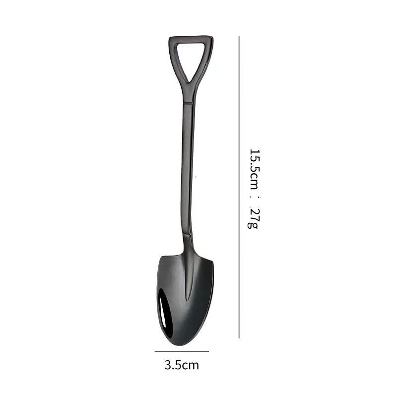 Black pointed scoop