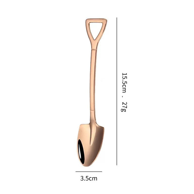 Rose golden spoon