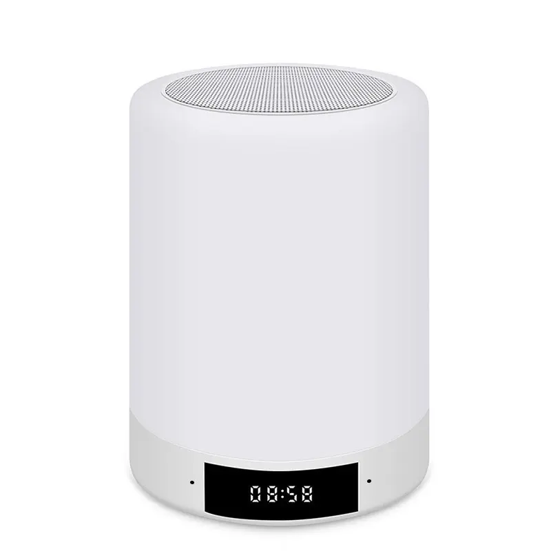 Usb Night Light Rechargeable Bluetooth Speaker Mini Alarm Clock