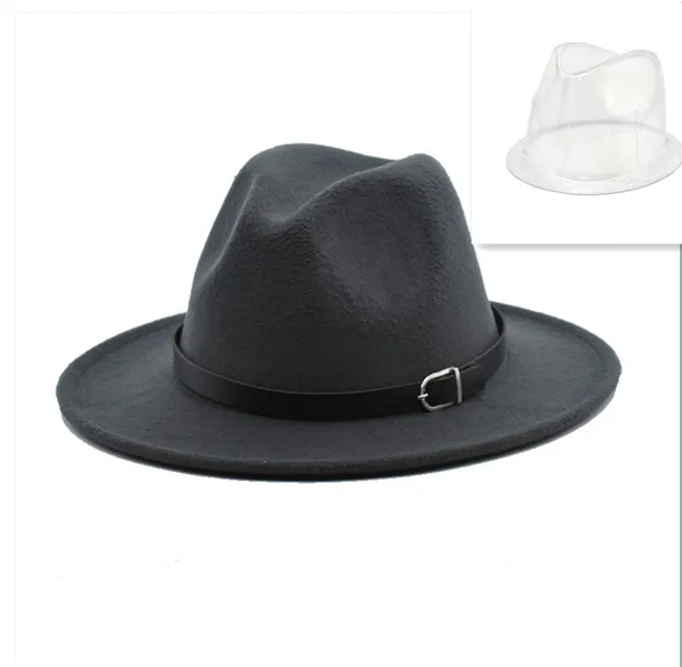 Female retro woolen hat Dark Grey With Cap Rest - Shop at LoveMi