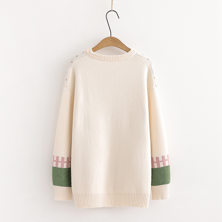 Title 6, Collocation Loose Pullover Girl Student Sweater