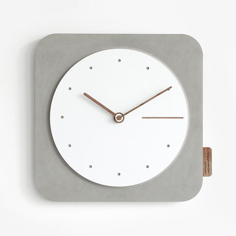Square Wooden Wall Clock, Silent Movement, picture 3 of 5