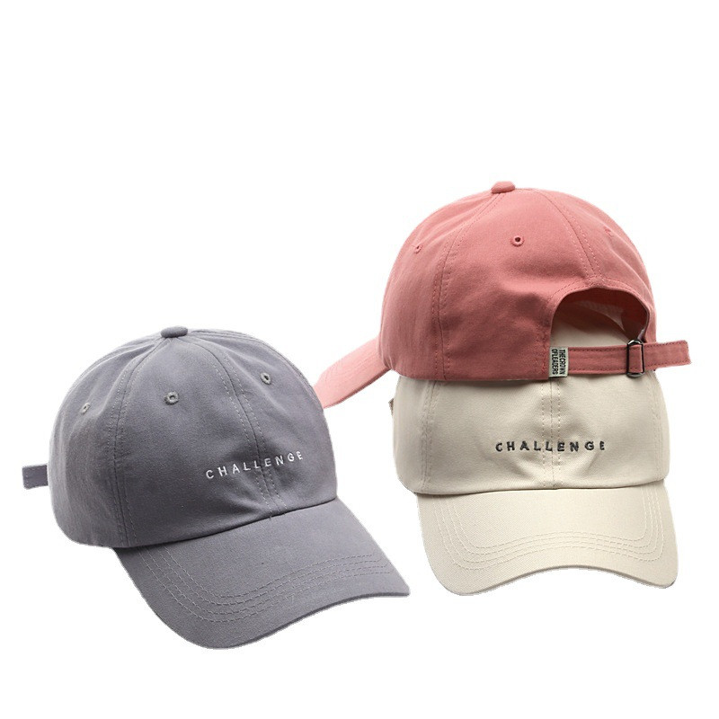 Fashion Letter Embroidery Soft Top Curved Brim Baseball Cap