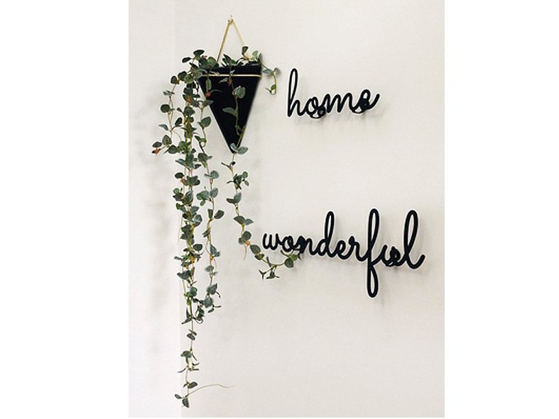 Nordic Ins Creative Home Wrought Iron Letter Wall Decoration Pendant Shop Wall Hanging