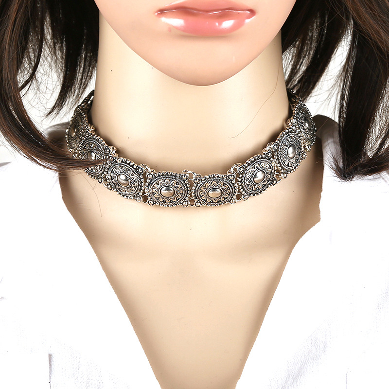 Explosive European And American Design Necklace Fashion Big Brand Alloy Necklace