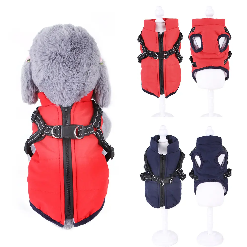 Pet Waistcoat Chest Strap Plus Velvet Thickening