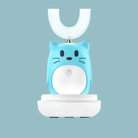 Smart Ultrasonic Children's Electric Toothbrush Automatic Cleaning U-shaped Portable