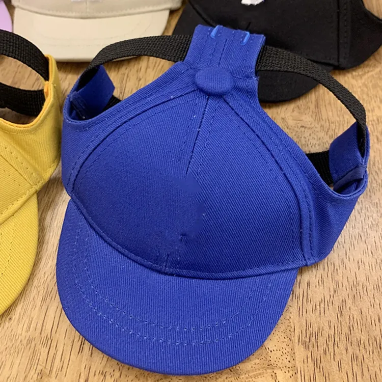 Net Red Pet Baseball Cap Teddy Schnauzer Pet Hat - Blue