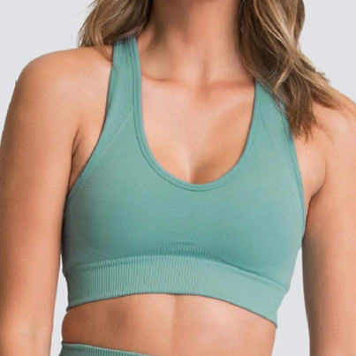 Seamless Knitted Hip Yoga Bra