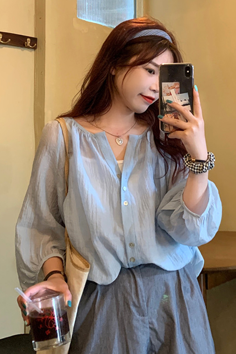All-match Thin Shirt Female Design Sense Niche Spring New Korean Loose Top Sunscreen Shirt Shirt Tide