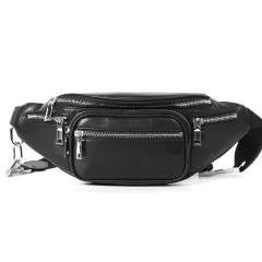 Unisex Crossbody Chest Bag Female Leather - View 1