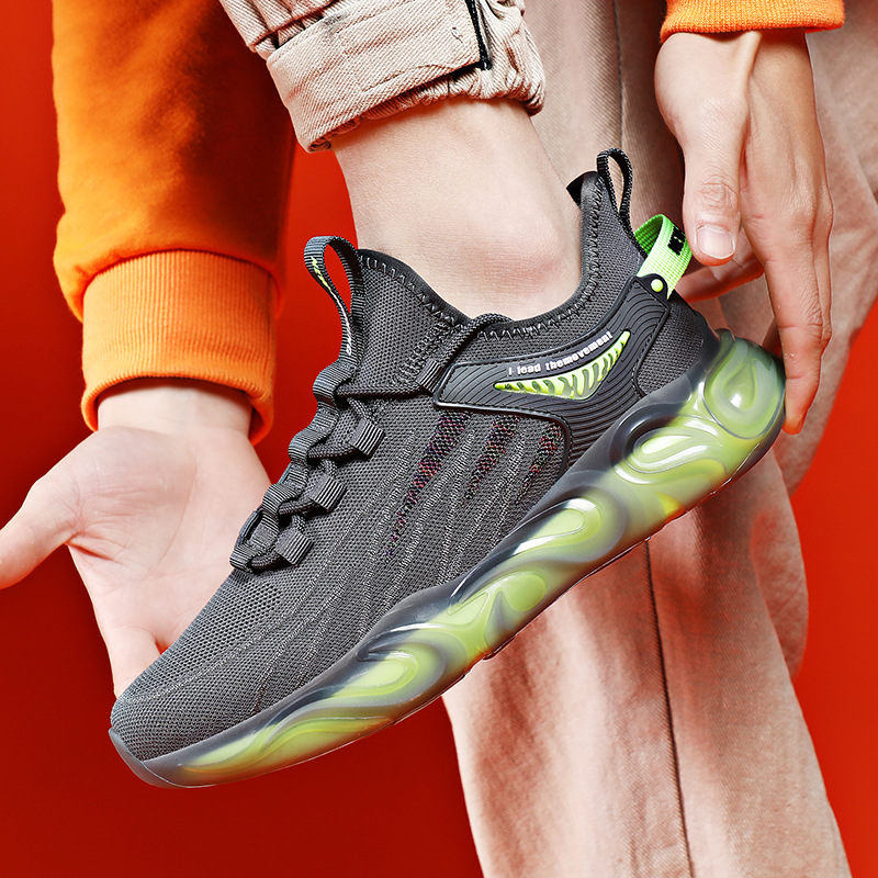Men's Shoes Summer Breathable Running Soft Bottom Shock Absorption Sports Shoes Spring
