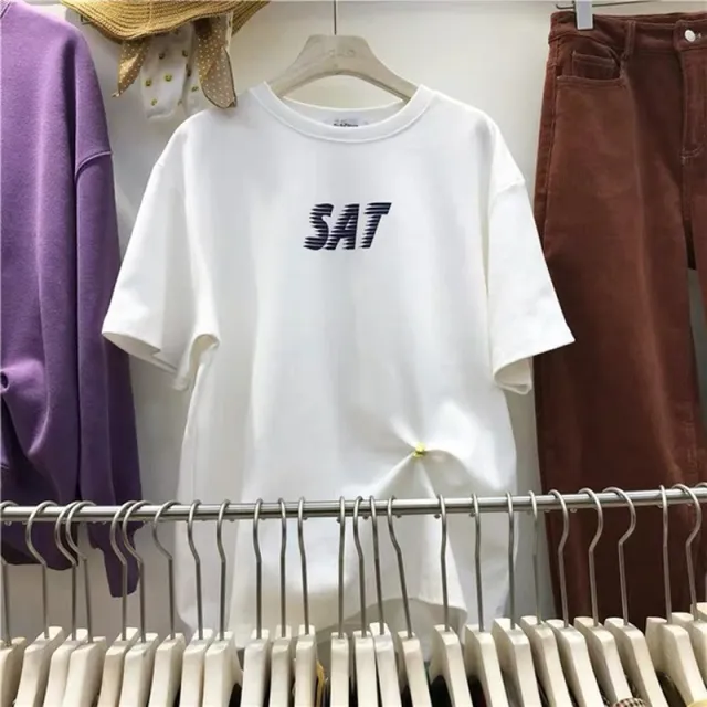 Ladies Fashion Simple Loose Casual Short Sleeve - Shop at LoveMi