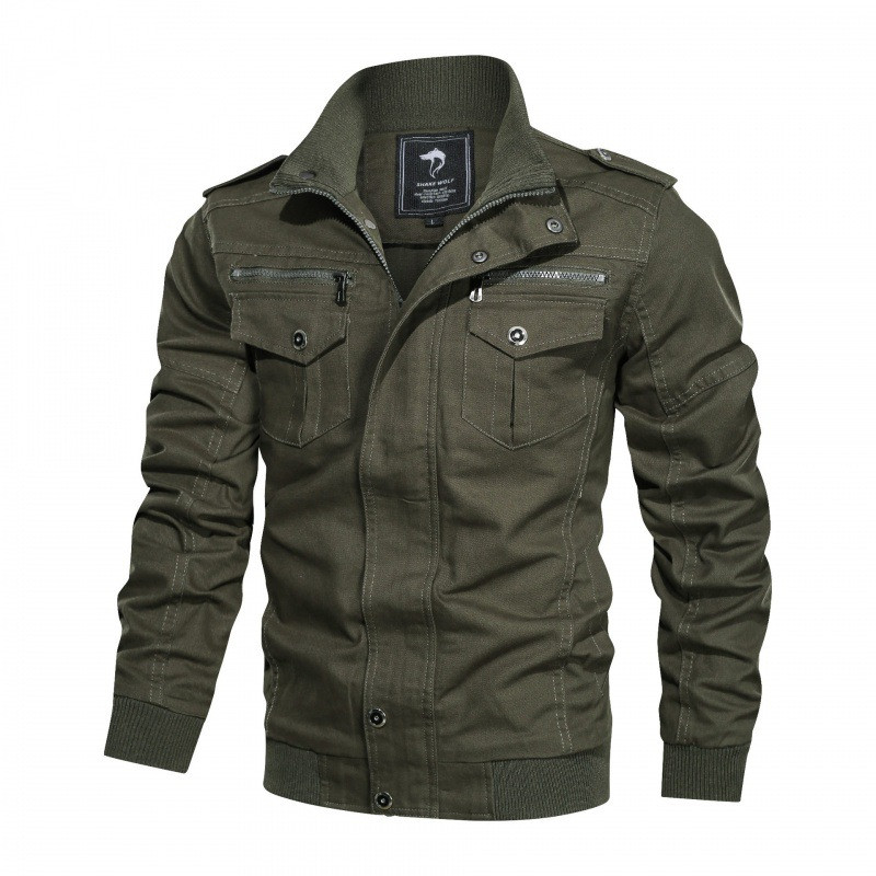 Title 6, Chaqueta Hombre Delgada Uniforme Militar Abrigo...