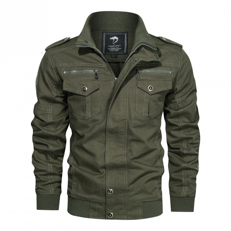 Men's Jacket Coat Thin Military Uniform Work Jacket