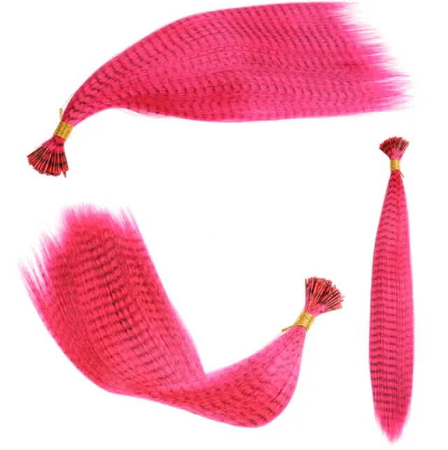 Feather Hair Extension Piece 13 Colors Rose Red - Shop at LoveMi