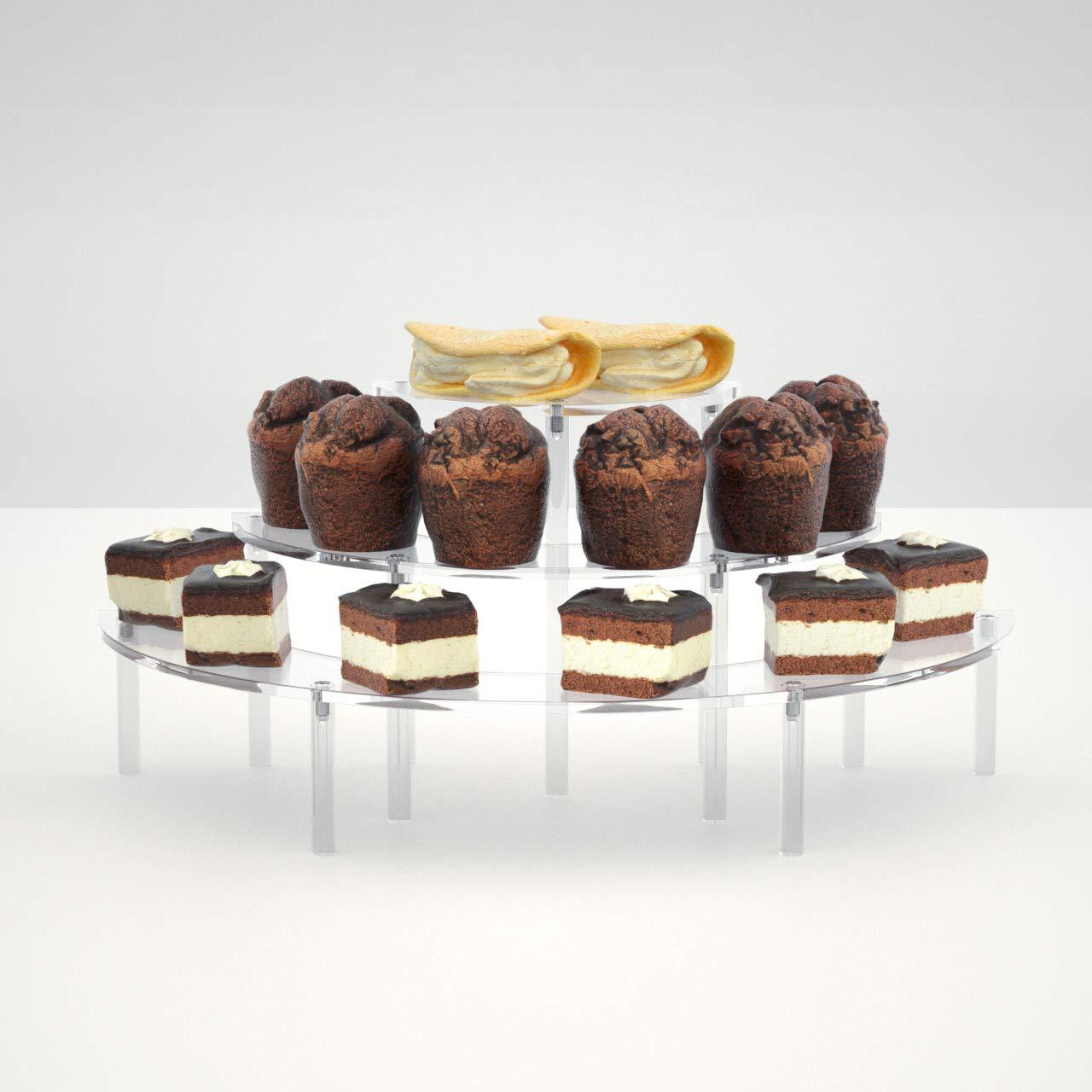 Ladder type cake stand acrylic display stand transparent