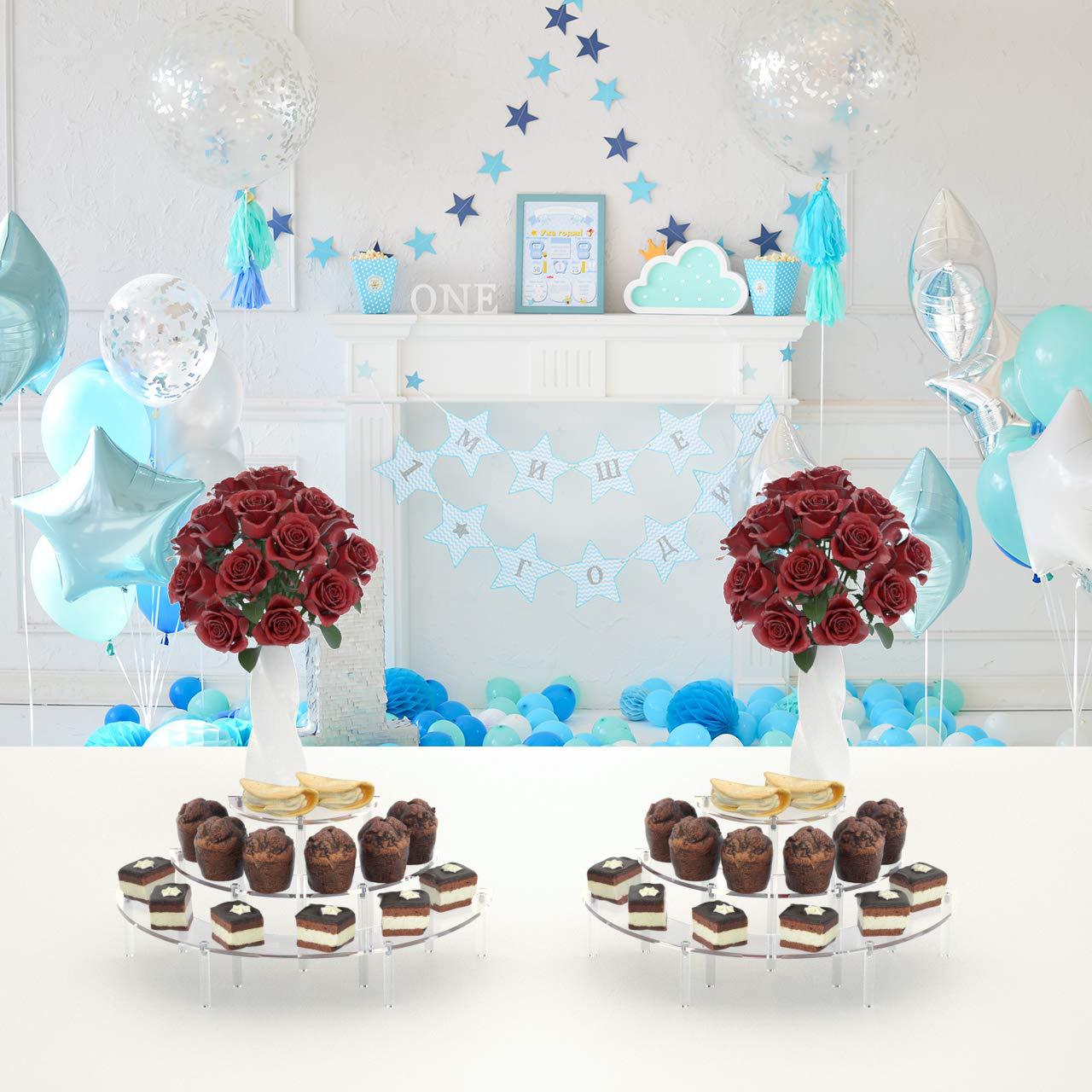 Ladder type cake stand acrylic display stand transparent
