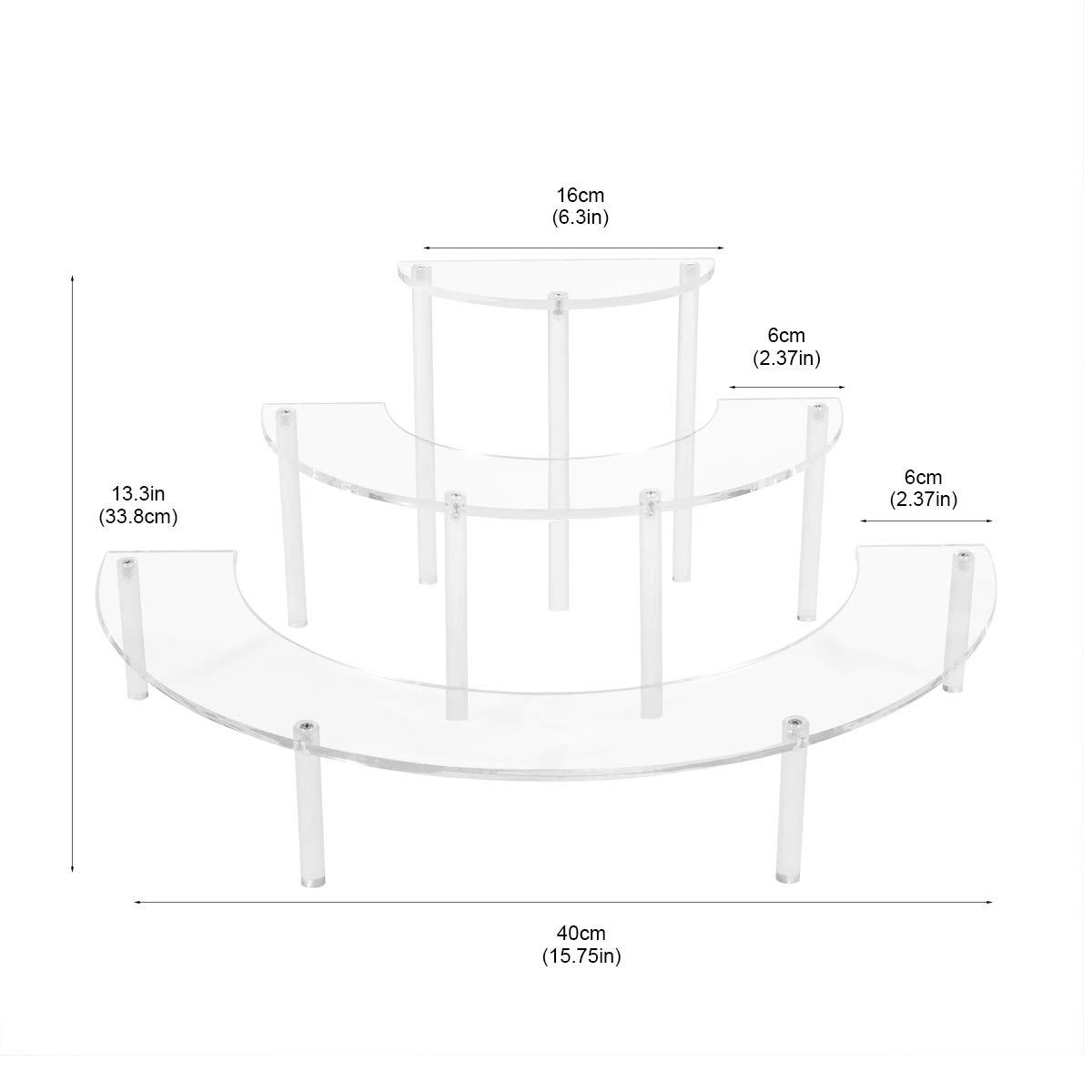 Ladder type cake stand acrylic display stand transparent