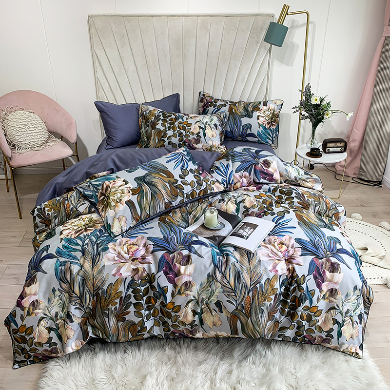 American Pastoral 60 Cotton Long-staple Cotton Four Seasons Full Cotton Duvet Cover Sheet Bed Sheet Bedding Four-piece Set