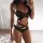 Sexy Black And White Color Matching Bikini Women'S Split Swimsuit