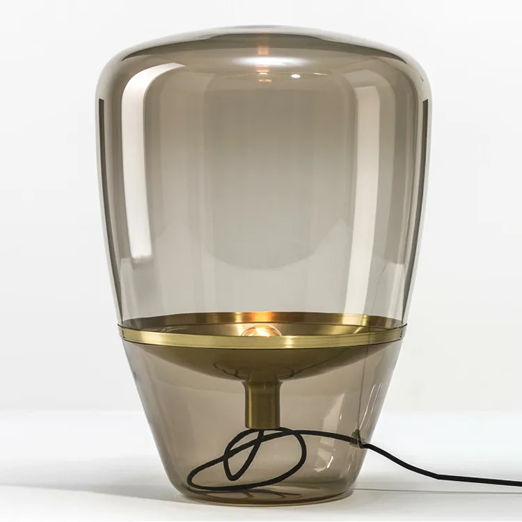 Scandinavian Minimalist Living Room Glass Table Lamp Modern Light