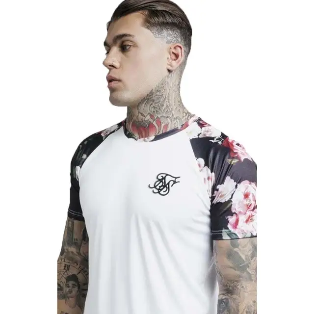 Silk O-Neck Short Funny Men'S Shirt