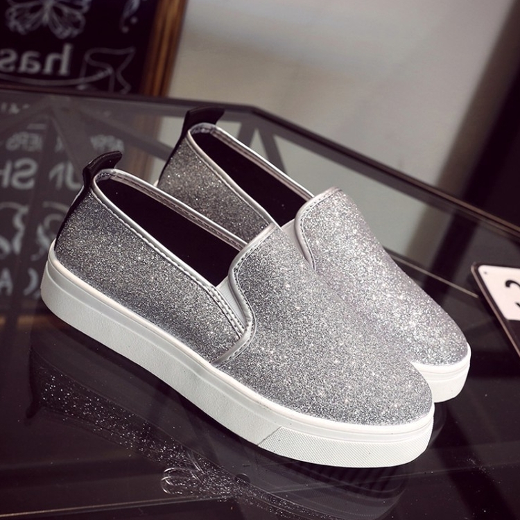 Women's One-step Glitter Sequin Canvas Shoes