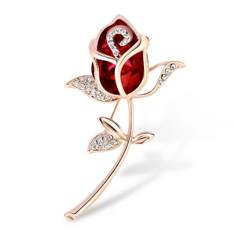 Temperament Crystal All match Brooch Alloy Jewelry Ladies Wear Corsage H - Shop at LoveMi