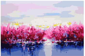 Digital Oil Painting Lazad Factory Vovu Frameless Diy Landscape 4050 Factory Entrance Shopee