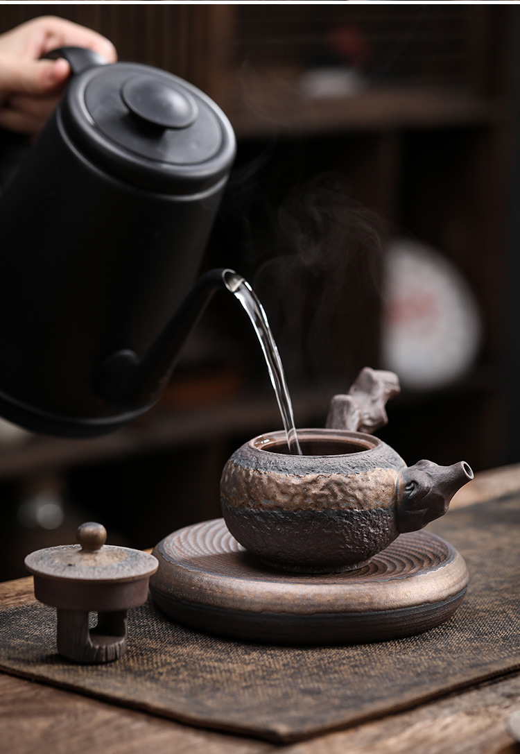 Title 2, Stoneware Handmade Retro Ceramic Kung Fu Tea Se...