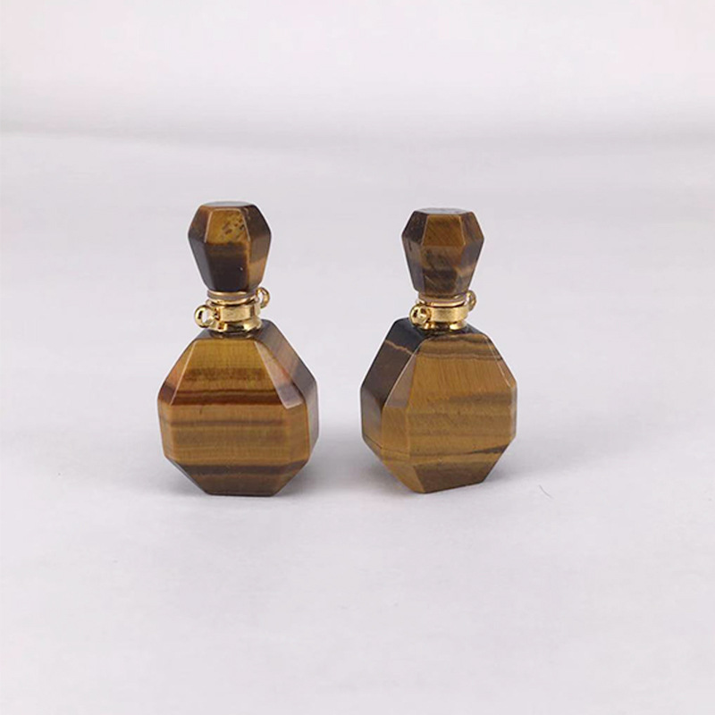 Gem Square Pendant Crystal Essential Oil Bottle