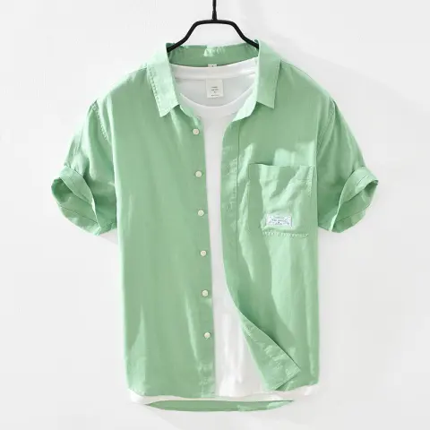 Men's Casual Cotton and Linen Shirts