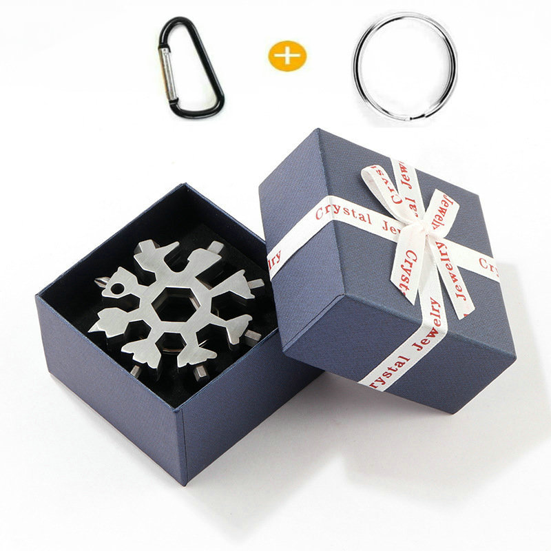 Multifunctional Snowflake Wrench Set, 8-Angle Carbon Steel Hexagon Cross, Portable Outdoor Combination Tool For Easy Riding
