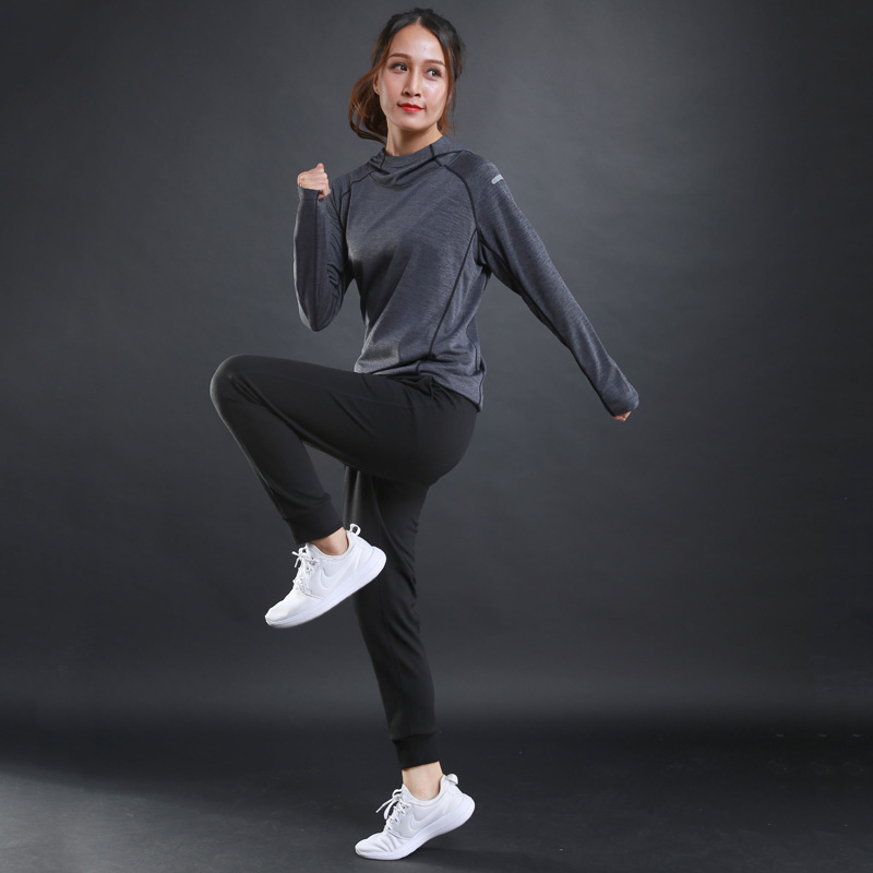 Title 3, Breathable Fitness Long Sleeve Hooded Hoodie