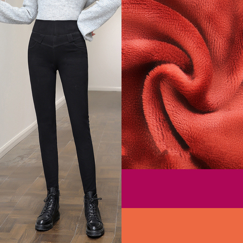 Plus Size Autumn And Winter Elastic Waist Was Thinner