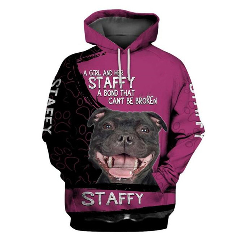 Title 2, Hund 3D-Digitaldruck-Pullover-Hoodie