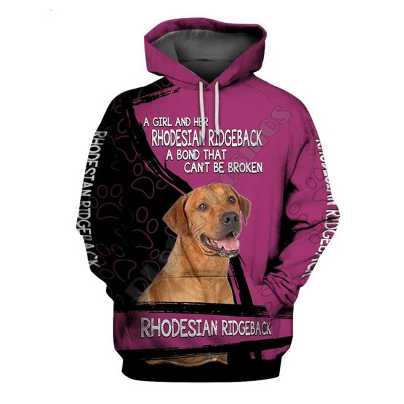 Title 8, Hund 3D-Digitaldruck-Pullover-Hoodie