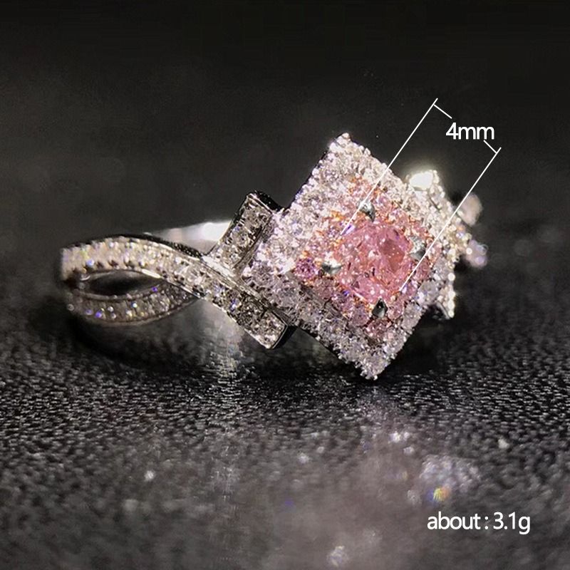 Creative Cross-wound  Diamond Zircon Ring