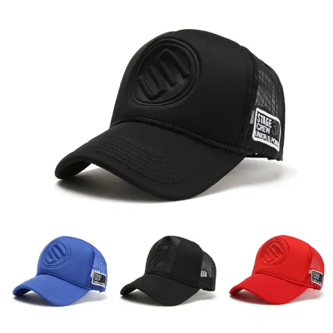 Trendy Brand Solid Color Tall Truck Hat Hat