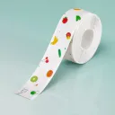 Fruits And Vegetables On White