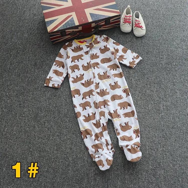 Newborn Baby One-piece Footwear Pajamas With Foot Romper