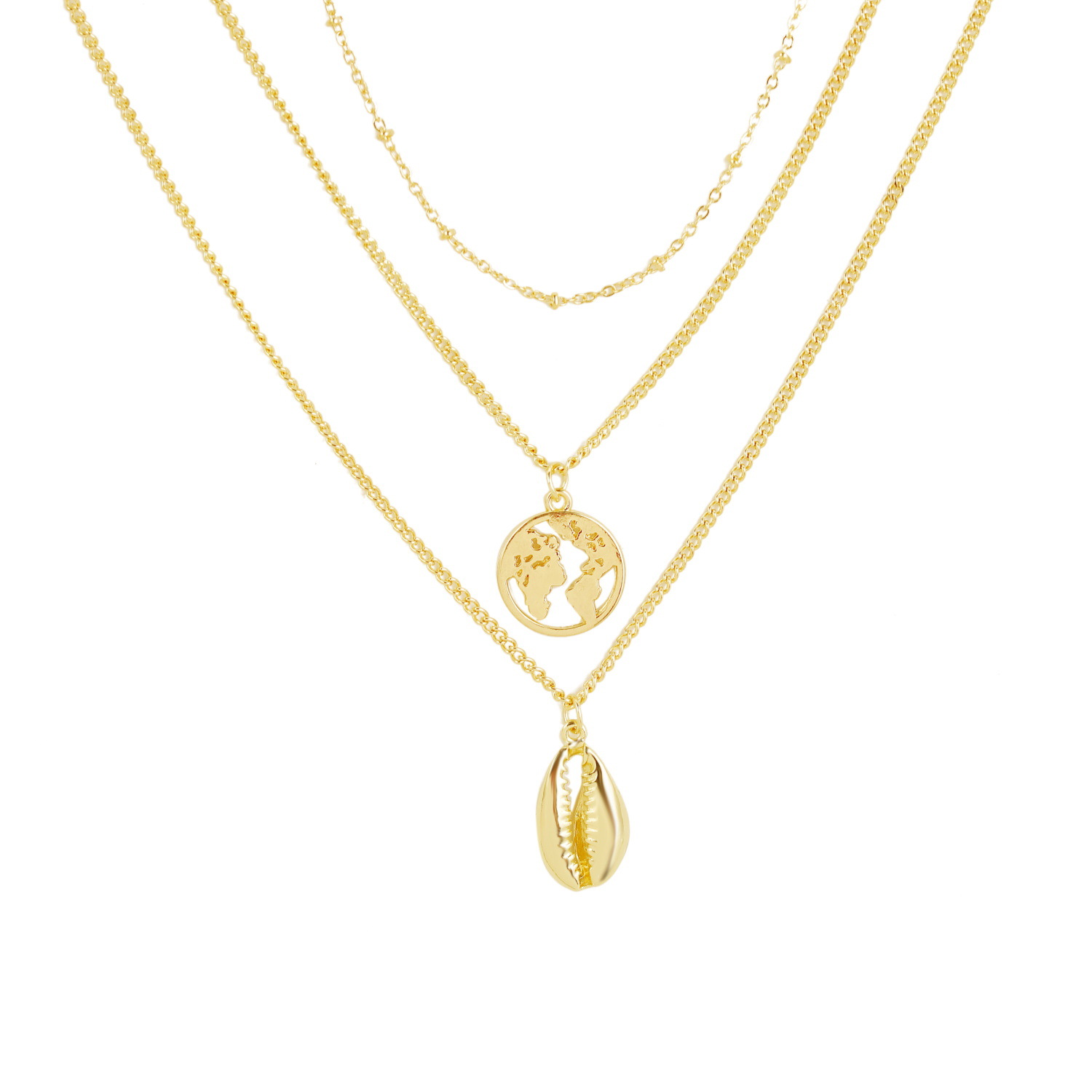 Simple And Short Love Double Necklace