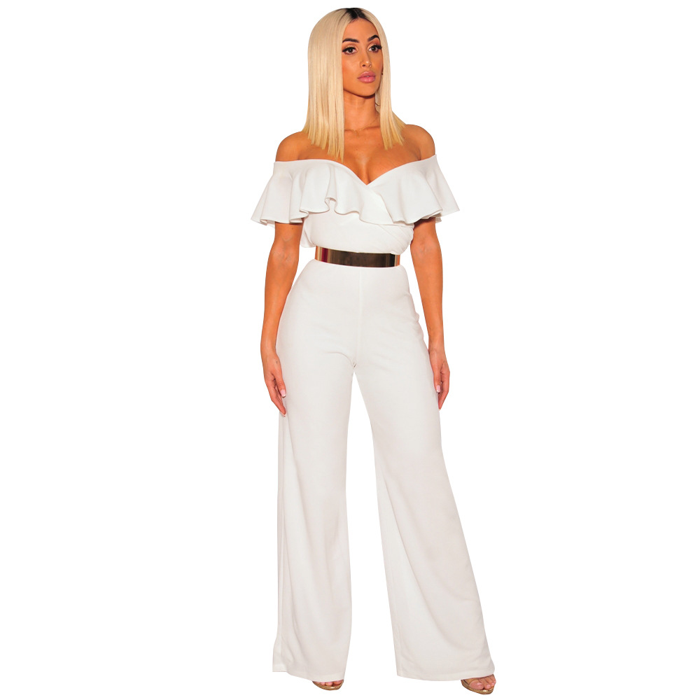 Women's New Standard Code Sexy Falbala Jumpsuits